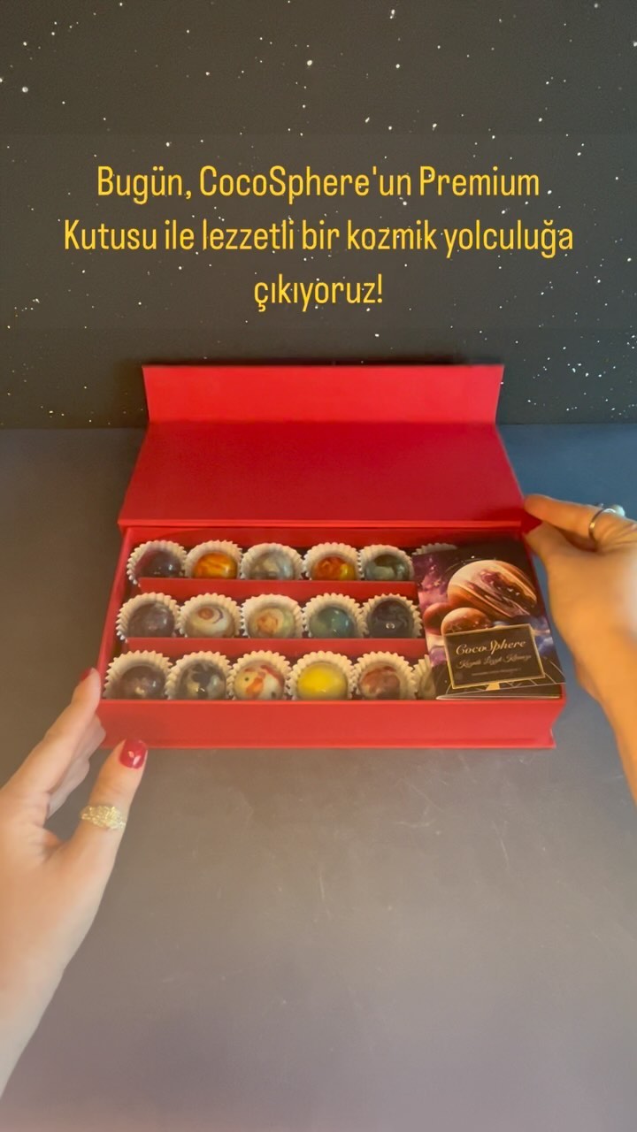 CocoSphere premium çikolata kutusu